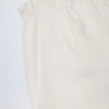 Pantalones Dalila de popelín de algodón de pierna ancha en blanco