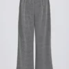 Pantalones de chándal de algodón texturizado con botones, de talle bajo y pierna ancha en gris oscuro