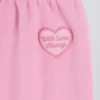 Pantalones de chándal de jersey de algodón suave, de talle medio y pierna ancha en rosa bebé
