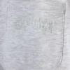 Pantalones de chándal de pierna ancha de jersey cepillado en gris jaspeado