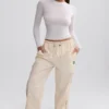 Pantalones de chándal de pierna ancha repelentes al agua en color mármol
