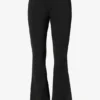 Pantalones de esquí impermeables con cinturón en negro