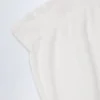 Pantalones rectos de talle medio Libby Pointelle en blanco