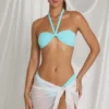 Pareo con lazo lateral Elvire en blanco