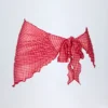 Pareo Molinas con lazo lateral en cuadros rojos