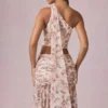 Parte de arriba de un solo hombro con detalle de pañuelo Rae en estampado floral Primrose