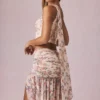 Parte de arriba de un solo hombro con detalle de pañuelo Rae en estampado floral Primrose