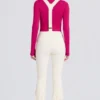 Peto impermeable de talle alto con tirantes en color Ice