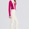 Peto impermeable de talle alto con tirantes en color Ice