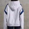 Sudadera con capucha oversize de felpa de algodón en gris jaspeado