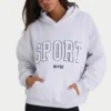Sudadera con capucha oversize de felpa de algodón suave en gris jaspeado