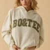 Sudadera con capucha oversize en color hueso