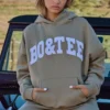 Sudadera con capucha oversize en verde oliva suave