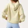 Sudadera con capucha oversize y apliques en color limón