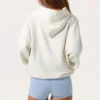 Sudadera con capucha oversize y apliques en color Milk