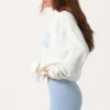 Sudadera con capucha oversize y apliques en color Milk