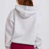 Sudadera con capucha oversize y apliques en gris