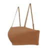 Sujetador bandeau de malla suave Intimates en color almendra