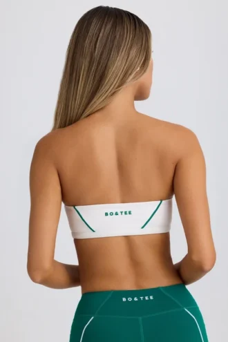 Sujetador deportivo bandeau Soft Active en blanco