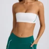 Sujetador deportivo bandeau Soft Active en blanco