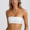 Sujetador deportivo bandeau Soft Active en blanco
