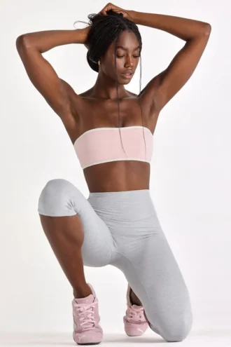 Sujetador deportivo bandeau Soft Active en color Blush Marl