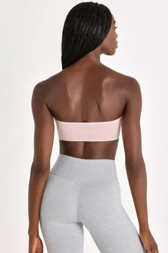 Sujetador deportivo bandeau Soft Active en color Blush Marl