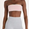 Sujetador deportivo bandeau Soft Active en color Blush Marl