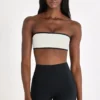 Sujetador deportivo bandeau Soft Active en color marfil