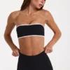 Sujetador deportivo bandeau Soft Active en negro