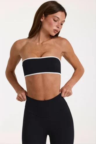 Sujetador deportivo bandeau Soft Active en negro
