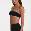 Sujetador deportivo bandeau Soft Active en negro