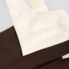 Sujetador deportivo con contraste en jaspe pecan