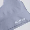 Sujetador deportivo con cuello halter Define Luxe en azul grisáceo