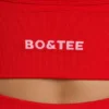 Sujetador deportivo Define Luxe con cuello en V en rojo