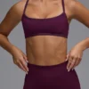 Sujetador deportivo Define Luxe Multiway con espalda abierta en color Grape