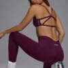 Sujetador deportivo Define Luxe Multiway con espalda abierta en color Grape