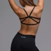 Sujetador deportivo Define Luxe Multiway con espalda abierta en negro