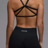 Sujetador deportivo Define Luxe Multiway con espalda abierta en negro