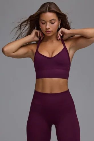 Sujetador deportivo Define Luxe Multiway en color Grape