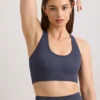 Sujetador deportivo FlexiRib con espalda cruzada en pizarra índigo
