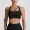 Sujetador deportivo sin costuras con espalda en T Super Sculpt en negro