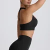 Sujetador deportivo sin costuras con espalda en T Super Sculpt en negro