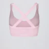 Sujetador deportivo sin costuras Super Sculpt con espalda cruzada en rosa empolvado