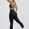 Sujetador deportivo sin costuras y sin espalda Super Sculpt en color ceniza