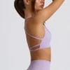 Sujetador deportivo sin costuras y sin espalda Super Sculpt en lila suave