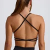 Sujetador deportivo sin costuras y sin espalda Super Sculpt en negro