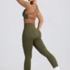 Sujetador deportivo sin costuras y sin espalda Super Sculpt en verde claro