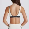 Sujetador deportivo Soft Active con capas en color marfil