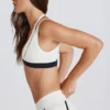 Sujetador deportivo Soft Active con capas en color marfil